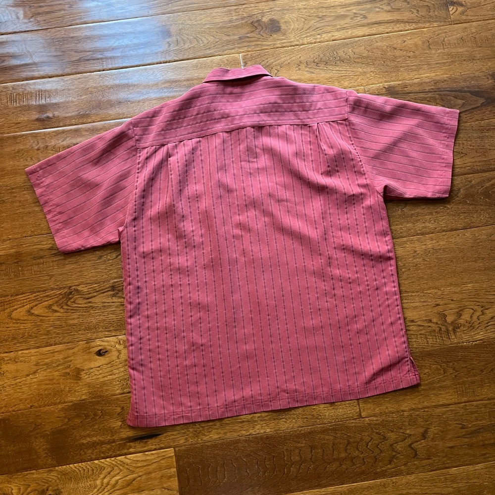 Men's Red Striped Shirt